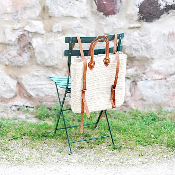 Haven Handbags - French Straw Market Backpack • NWT • Wisteria